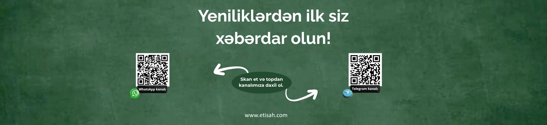 Yeniliklərdən ilk siz xəbərdar olun!